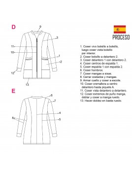 CHAQUETA SANITARIA MUJER RT 2015