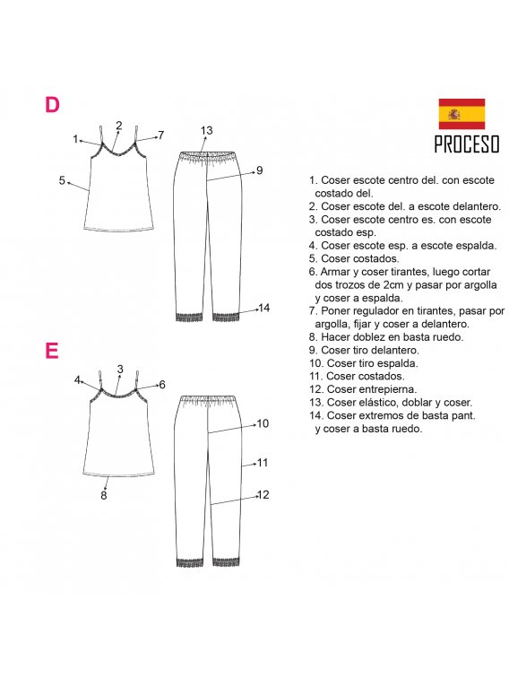 PIJAMA 2 PIEZAS MUJER 2011