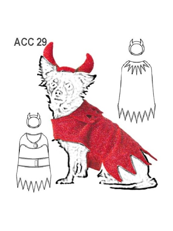 DISFRAZ DIABLO MASCOTA ACC 0929