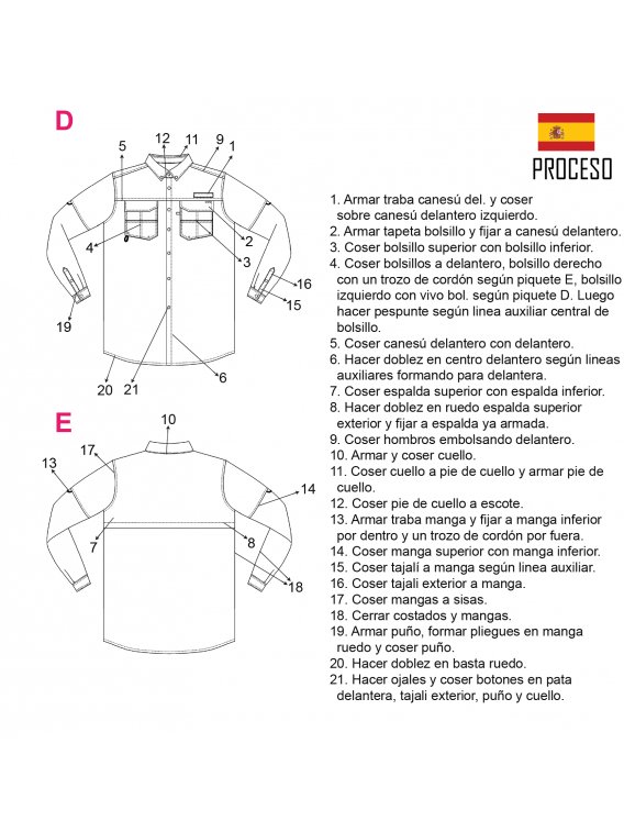 CAMISA CARGO HOMBRE 2002