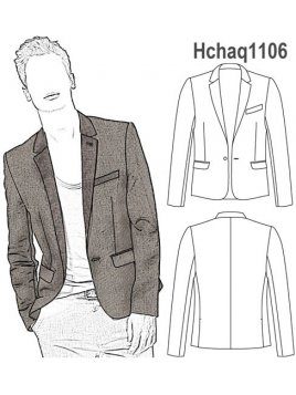 CHAQUETA MODA HOMBRE, MODELO MíS CORTO Y