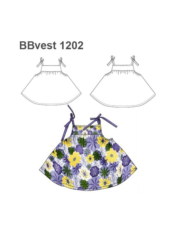 VESTIDO AMARRAS BEBE