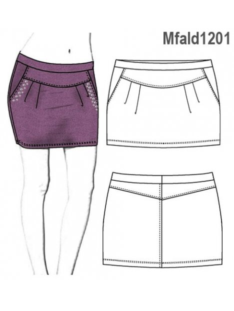 FALDA CORTA MODA.