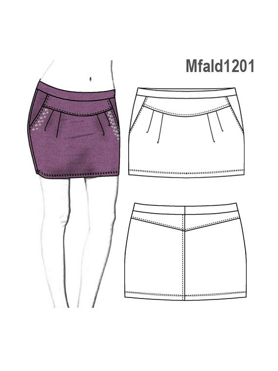 FALDA CORTA MODA.