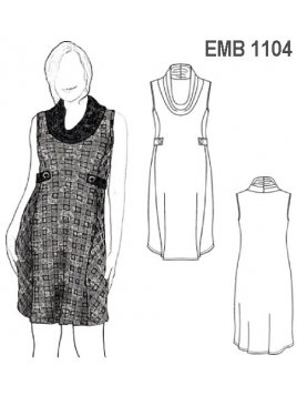 JUMPER MATERNAL, SIN FORRO, CUELLO TIPO