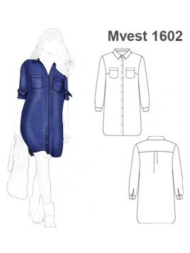 VESTIDO CAMISERO MUJER 1602