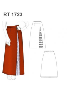 FALDA HUASA ELEGANTE RT 1723