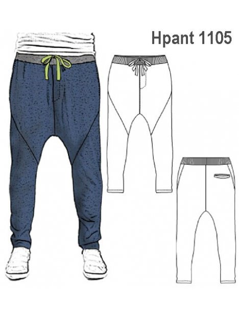 PANTALON BABUCHA HOMBRE, TOBILLO AJUSTAD