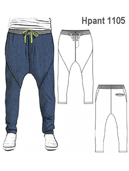 PANTALON BABUCHA HOMBRE, TOBILLO AJUSTAD