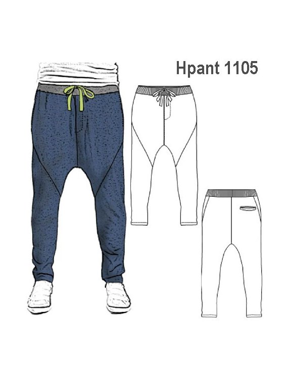 PANTALON BABUCHA HOMBRE, TOBILLO AJUSTAD