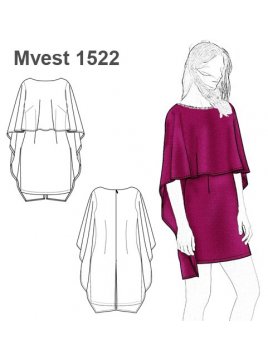 MOLDES PATRONES VESTIDO CAPA MUJER