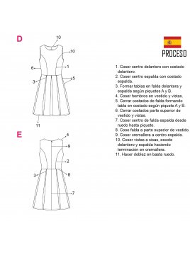 VESTIDO TABLAS MUJER