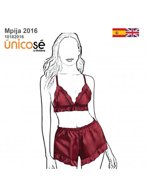 PIJAMA 2 PIEZAS MUJER 2016