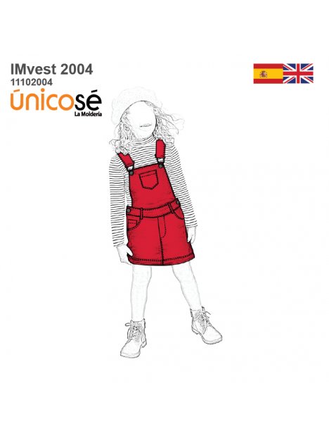 VESTIDO JARDINERA NIÑA 2004