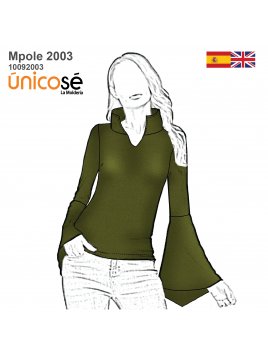 POLERA MANGA CAMPANA MUJER 2003
