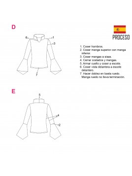 POLERA MANGA CAMPANA MUJER 2003