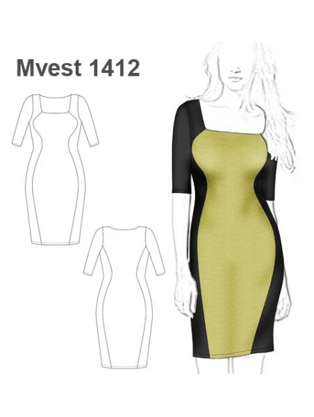VESTIDO AJUSTADO MODELADOR MUJER