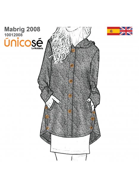 ABRIGO ASIMETRICO MUJER 2008