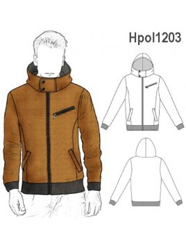 POLERON CHAQUETA HOMBRE 1203