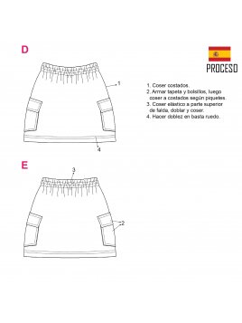 FALDA CORTA MUJER 2001