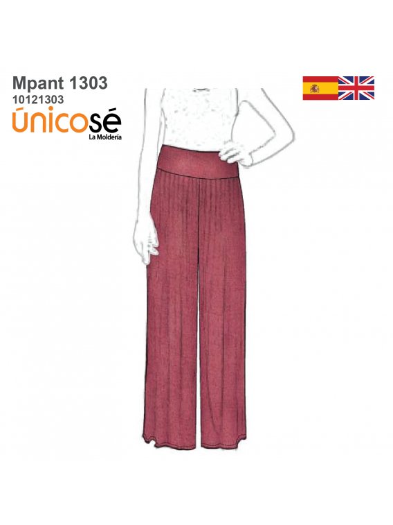 PANTALON PALAZZO MUJER 1303