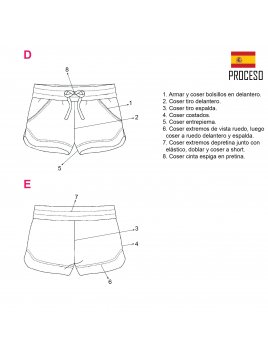 SHORT EN PUNTO NIÑA 1101