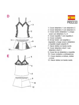 PIJAMA 2 PIEZAS MUJER 2015