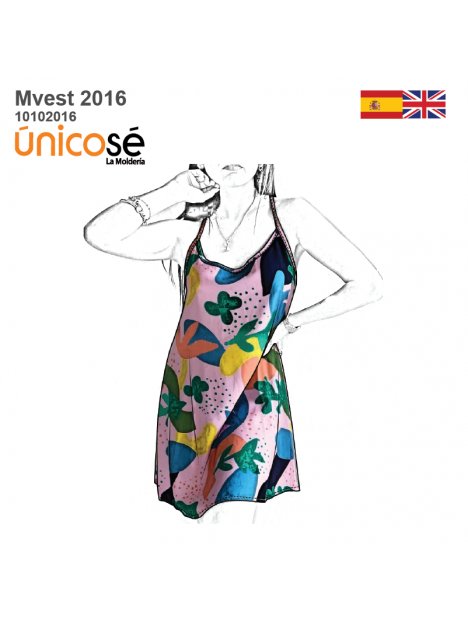 VESTIDO LENCERO MUJER 2016