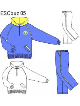 BUZO CIERRE Y GORRO UNISEX.