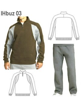 BUZO CORTE MANGAS NIÑO 1/2 CIERRE, CORT