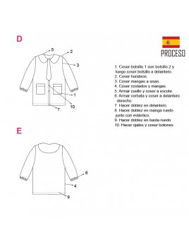 DELANTAL PARVULOS ESCOLAR 2101