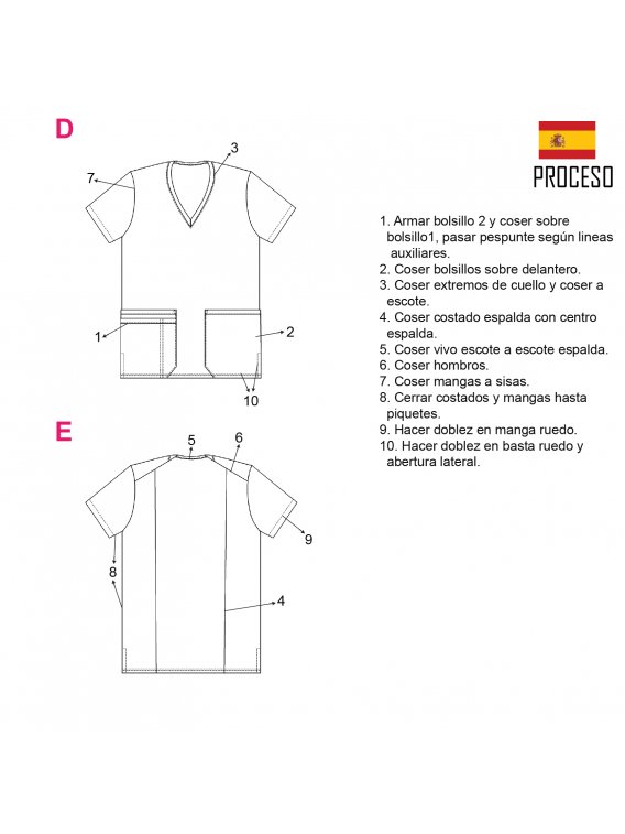 CAMISA SANITARIA HOMBRE RT 2107