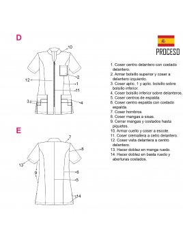 CHAQUETA SANITARIA MUJER 2105