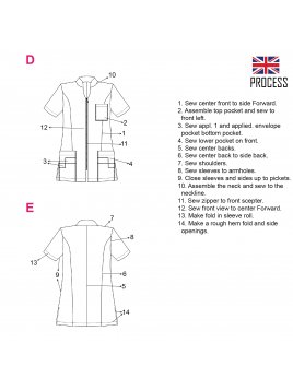 CHAQUETA SANITARIA MUJER 2105