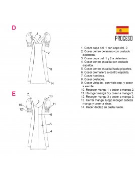 VESTIDO EVASE MUJER 2103