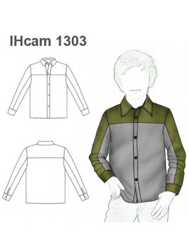 CAMISA RECTA CON CANESU