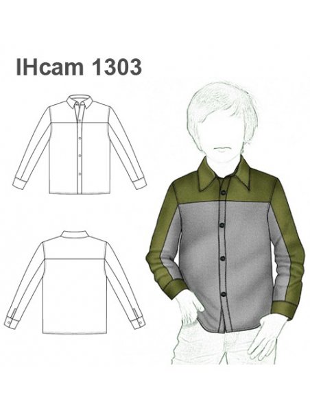 CAMISA RECTA CON CANESU