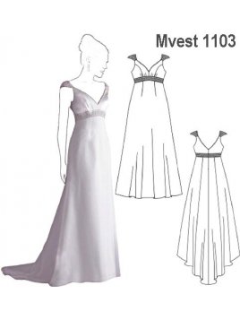 VESTIDO NOVIA PEQUEÑA MANGA.