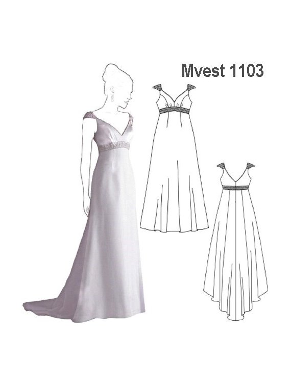 VESTIDO NOVIA PEQUEÑA MANGA.