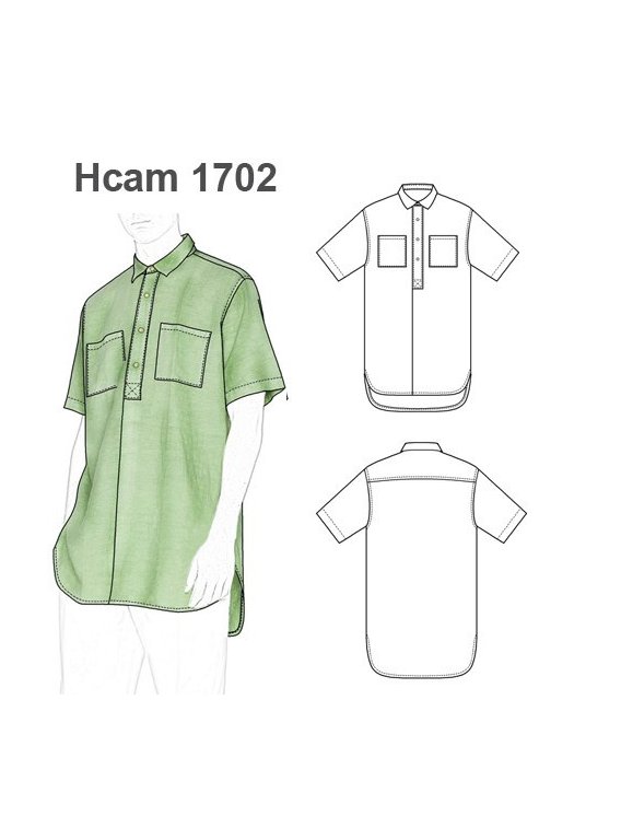 CAMISA EXTRA LARGA HOMBRE