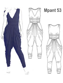 ENTERITO MODA BOLSILLOS MUJER, PRETINA A