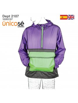 DEPORTE CORTAVIENTO CANGURO...