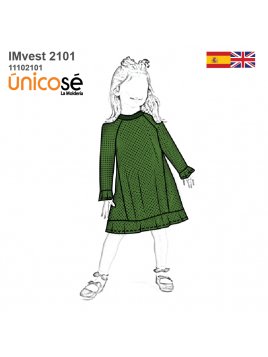 VESTIDO RAGLAN NIÑA 2101