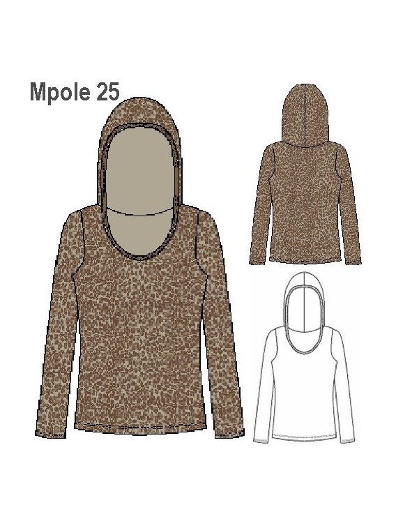 POLERA ESCOTE REDONDO MANGA LARGA, CAPUC