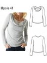 POLERA DRAPEADA Y