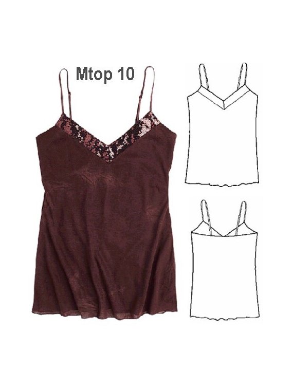 TOP LENTEJUELAS MUJER, PABILOS ELASTICAD