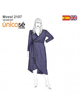 VESTIDO CRUZADO MUJER 2107