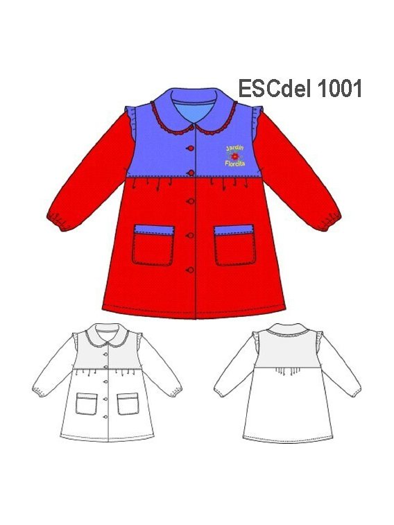 DELANTAL PARVULO ESCOLAR 1001