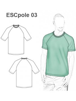 POLERA BASICA RAGLAN MANGA CORTA Y LARGA