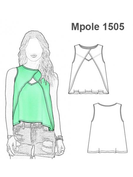 POLERA SIN MANGAS MUJER